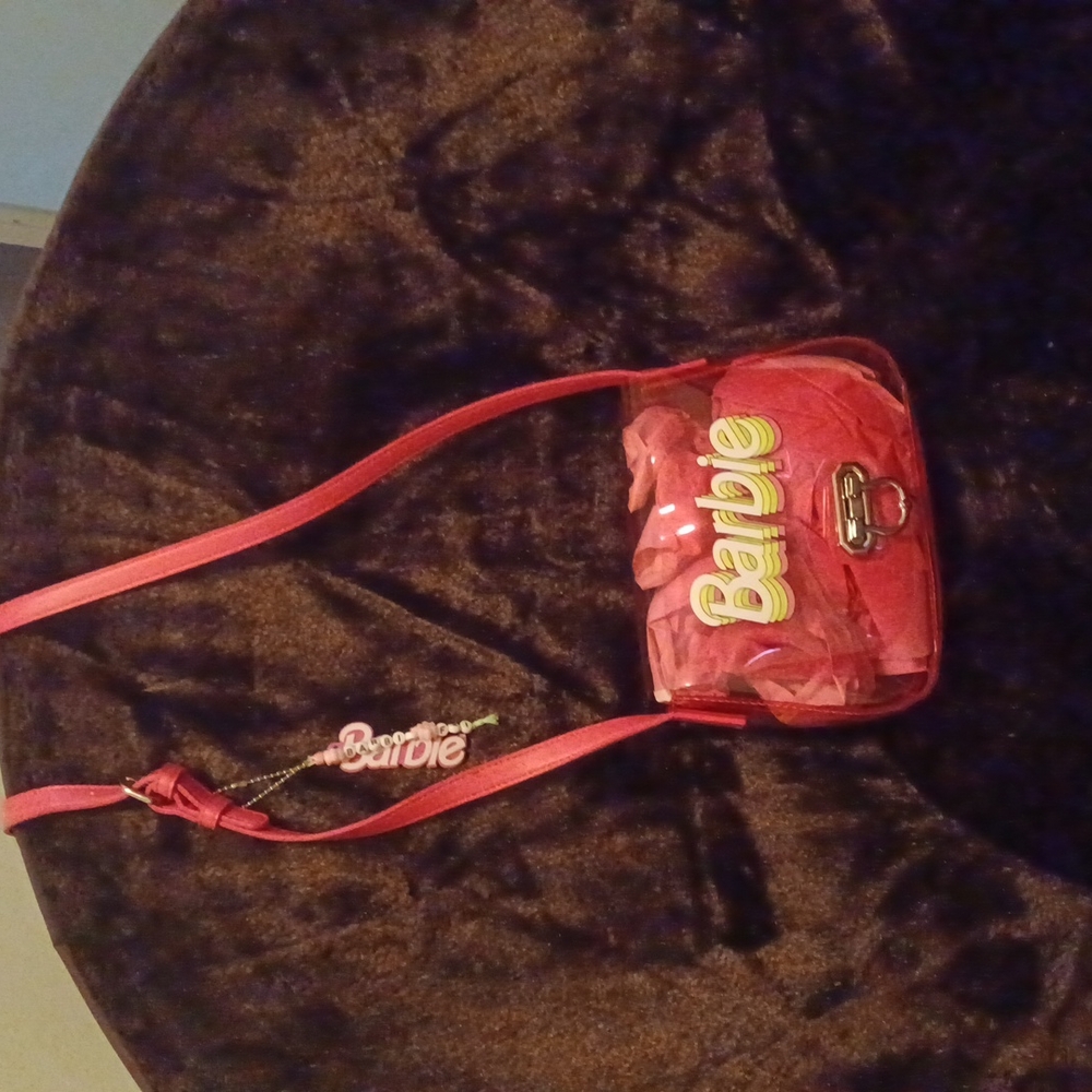 Pink clear Barbie crossbody